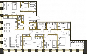 4-комнатная квартира 163,1 м2 ЖК «LEGENDA Институтского»